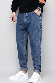 Ben Martin Men's Casual Stretchable Denim Tapered Fit Carrot Jeans
