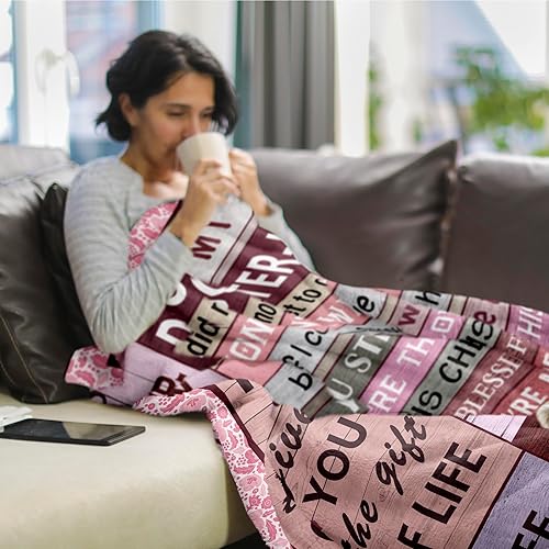 Miniatura 3 de XALAZY Manta de regalos para nuera de 60 x 50 pulgadas, regalos para nuera, mejores ideas de regalo de cumpleaños para nuera, manta para nuera