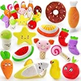 LEGEND SANDY Dog Squeaky Toys, Plush Small Dog Toys for Dogs, Stuffed with Squeakers,14 pcs Puppy Toys with a Carrying Bag for Small Medium Size