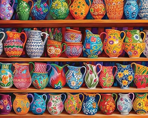 White Mountain Puzzles Pretty As A Pitcher - Rompecabezas de 1000 piezas