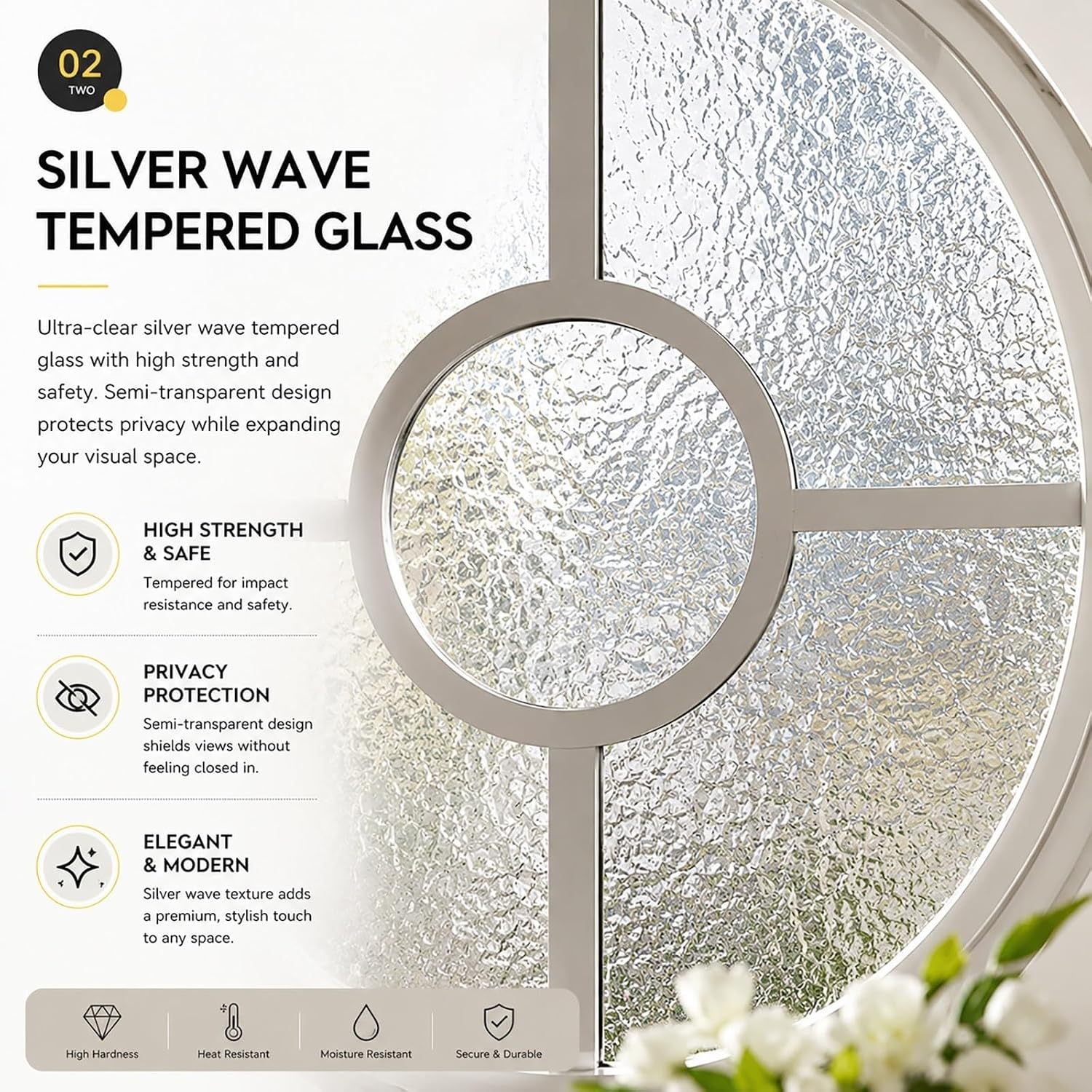 Rotating Ventilation Window,360° Rotating Round Pivot Window, Tempered Glass with Black Aluminum Frame, Flush Mount for Shed, Basement, Kitchen & Bathroom, 35.4IN/90CM - Durable & Stylish De