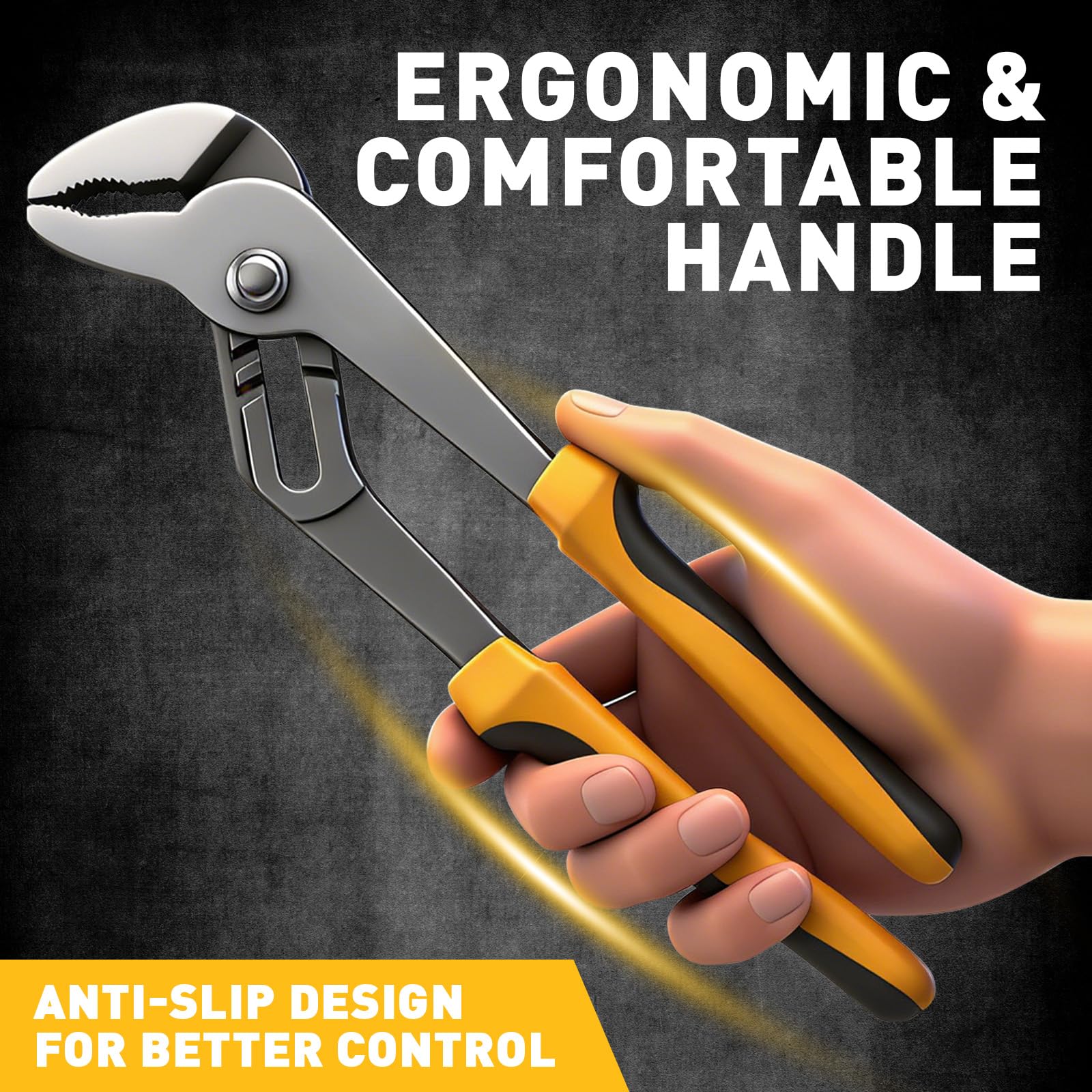 ELEAD Pliers Set - 4 Groove Joint Pliers with Tool Roll -5