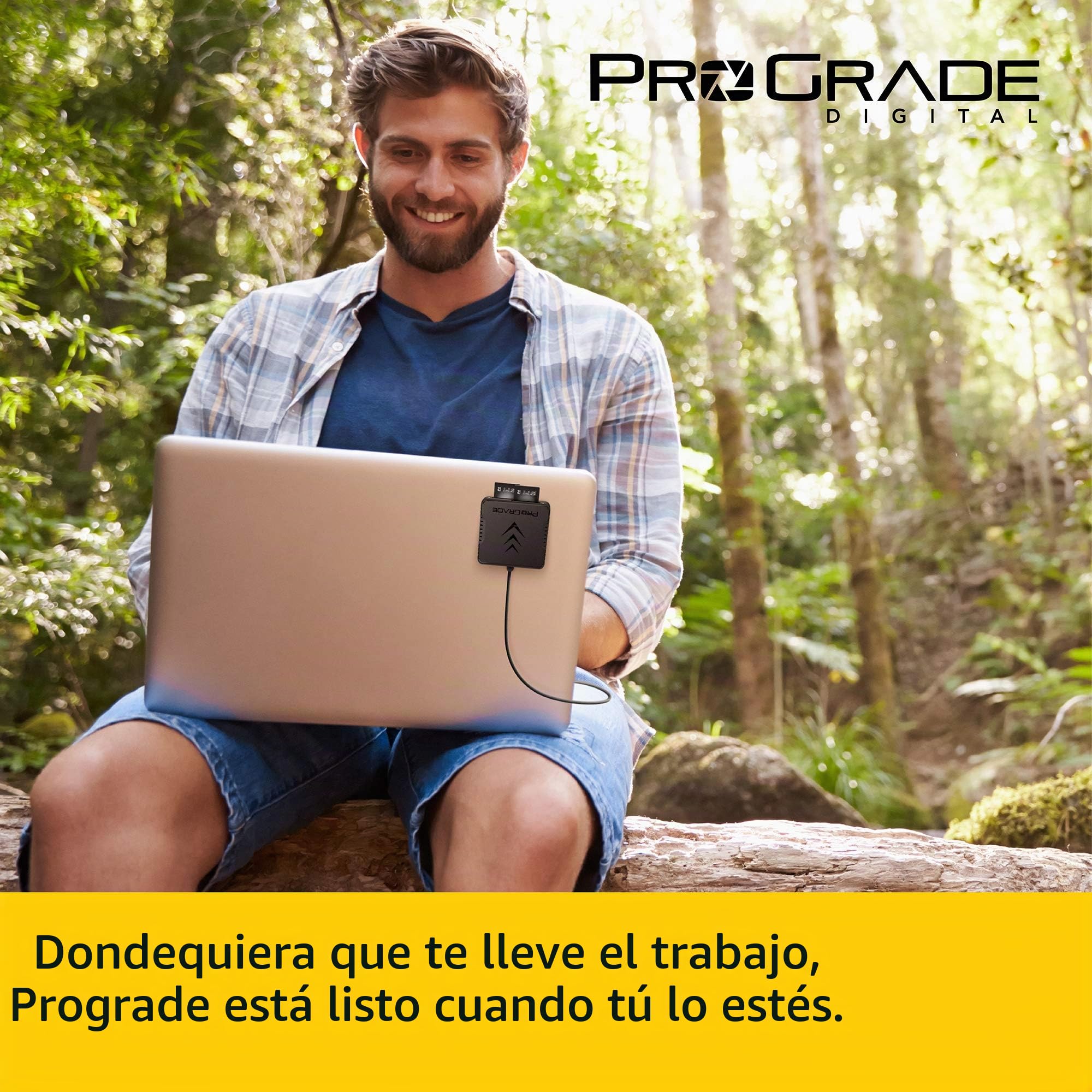 ProGrade Digital - Lector de Tarjetas de Memoria SD UHS-II de Doble Ranura | USB 3.2 Gen 2 para cineastas Profesionales, fotógrafos y Creadores de Contenido