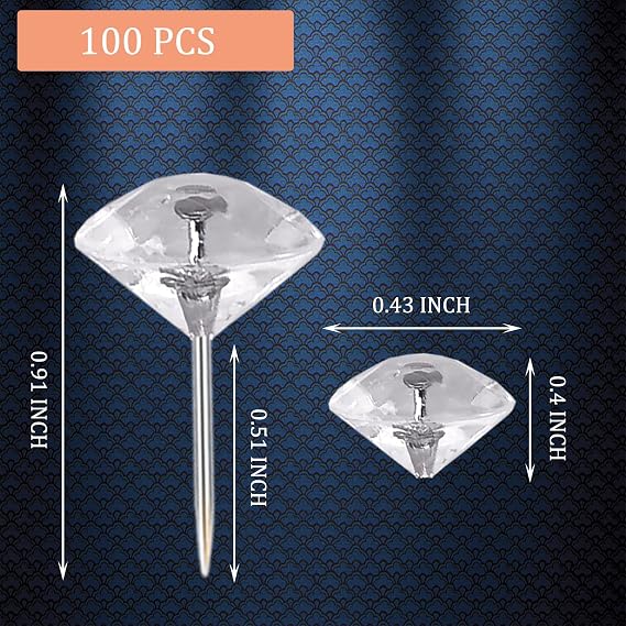 500PCS Sewing Pins + 100PCS Clear Push Pins