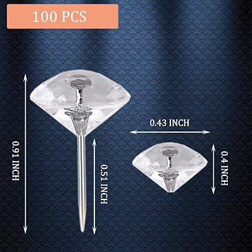 500PCS Sewing Pins + 100PCS Clear Push Pins