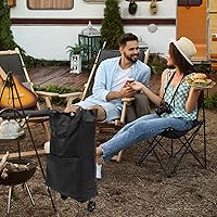 Vista 5 de Bolsa plegable de la carretilla Bolsa de compras plegable con ruedas Carrito de compras plegable Cajón de carro utilitario