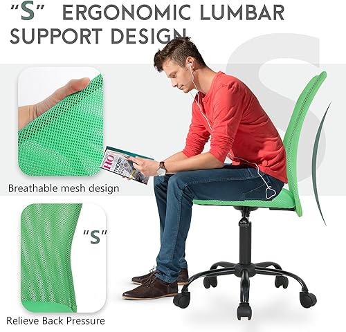 Miniatura 6 de PayLessHere Silla de oficina, silla de escritorio, silla ergonómica de malla para computadora, soporte para espalda, moderno, ejecutivo, respaldo