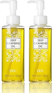DHC Deep Cleansing Oil Medium 2 pack, Facial Cleansing Oil, Makeup Remover, Cleanses without Clogging Pores, Residue-Free,...