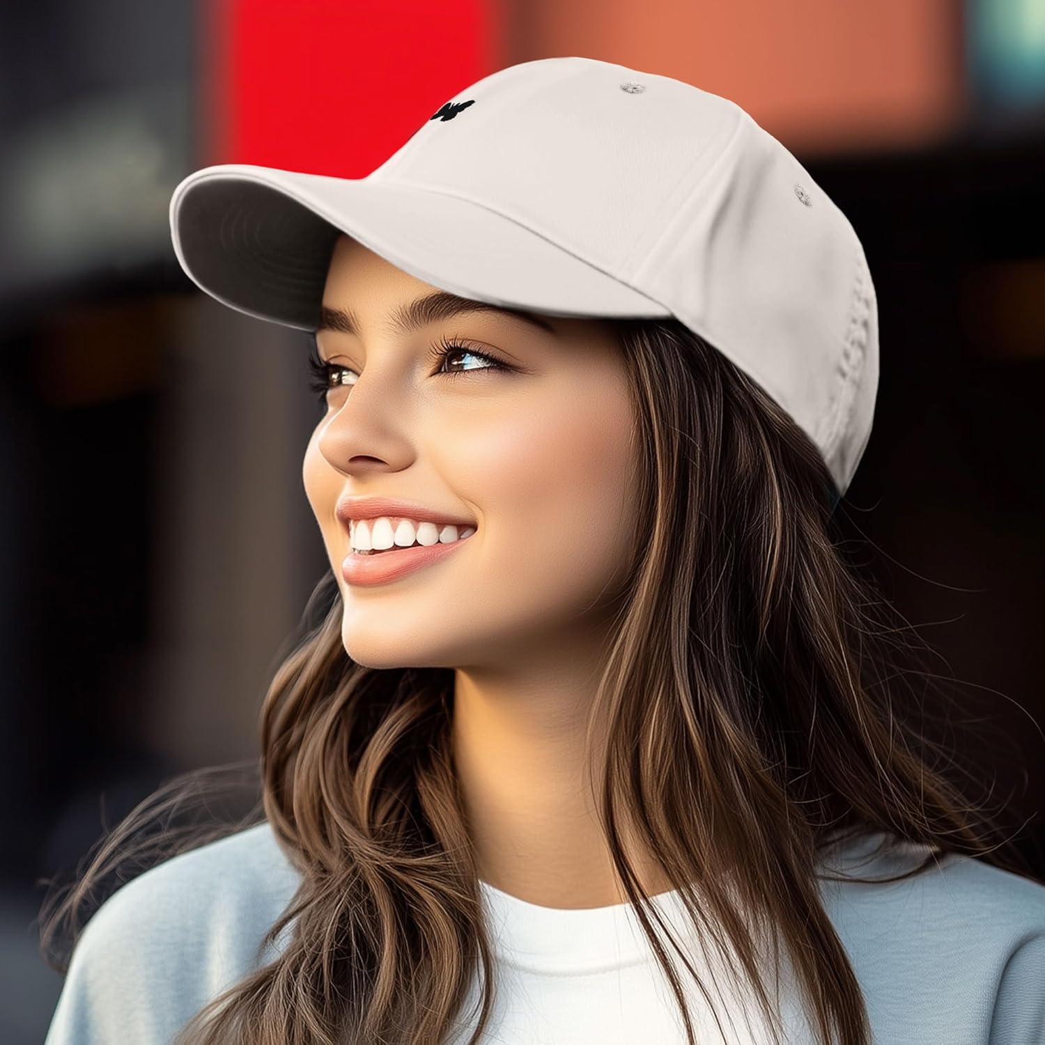 DALIX Lil Butterfly Embroidered Cotton Cap Outdoor Dad Hat Womens