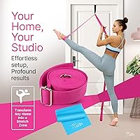 Vista 5 de Stretching Strap with Door Anchor & Resistance Band – Leg Stretcher for Improving Flexibility & Splits – Ideal for Ballet, Dance, Cheer, Yoga &