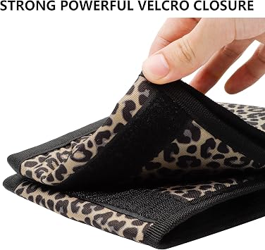 riemot Luggage Travel Cup Holder Free Hand Drink Carrier - Hold Two Coffee Mugs - Fits Roll on Suitcase Handles - Gifts for Flight Attendants Travelers Accessories Leopard