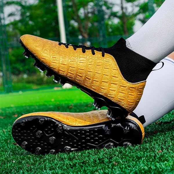 Boys Football Shoes Kids Girls FG/AG Soccer Athletics Training Sport Running Shoes Profession Competition Teenager Indoor Outdoor Cleats Sneakers - 2
