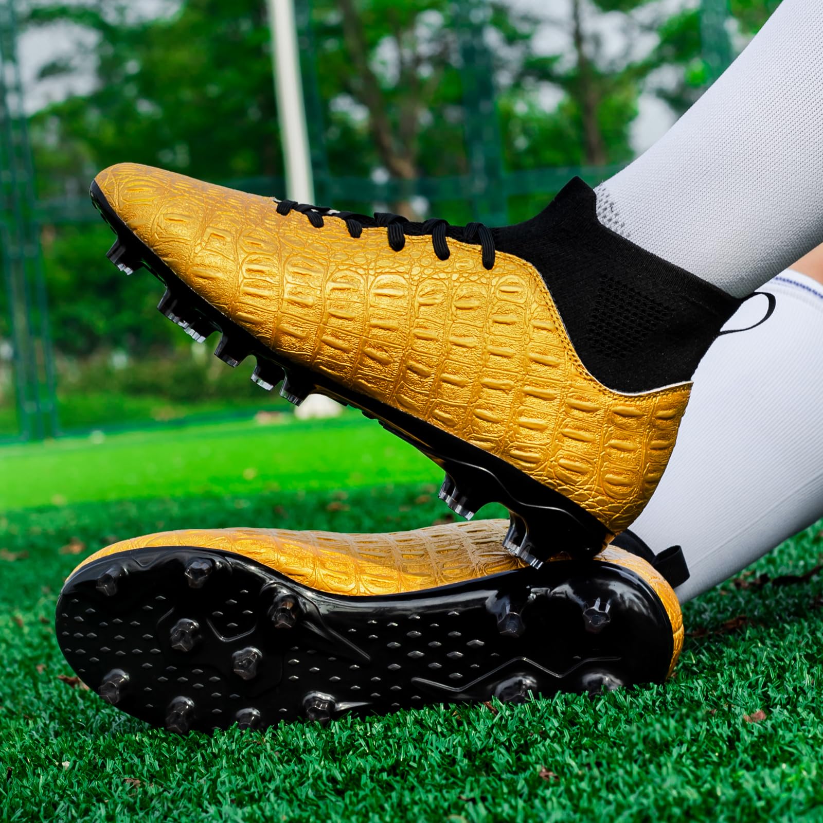 Boys Football Shoes Kids Girls FG/AG Soccer Athletics Training Sport Running Shoes Profession Competition Teenager Indoor Outdoor Cleats Sneakers - 2