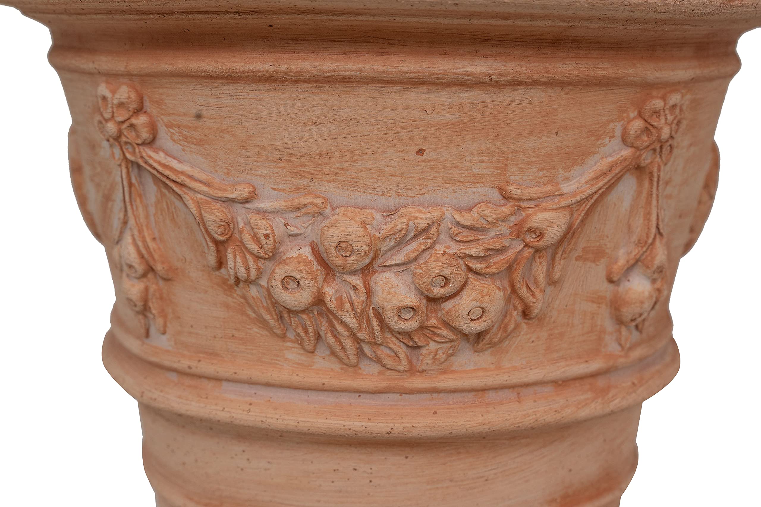 Biscottini Macetas Terracota Grandes 30x30x25 cm | Macetas Exterior | Macetas Barro Grandes Interior y Exterior | Maceta Grande
