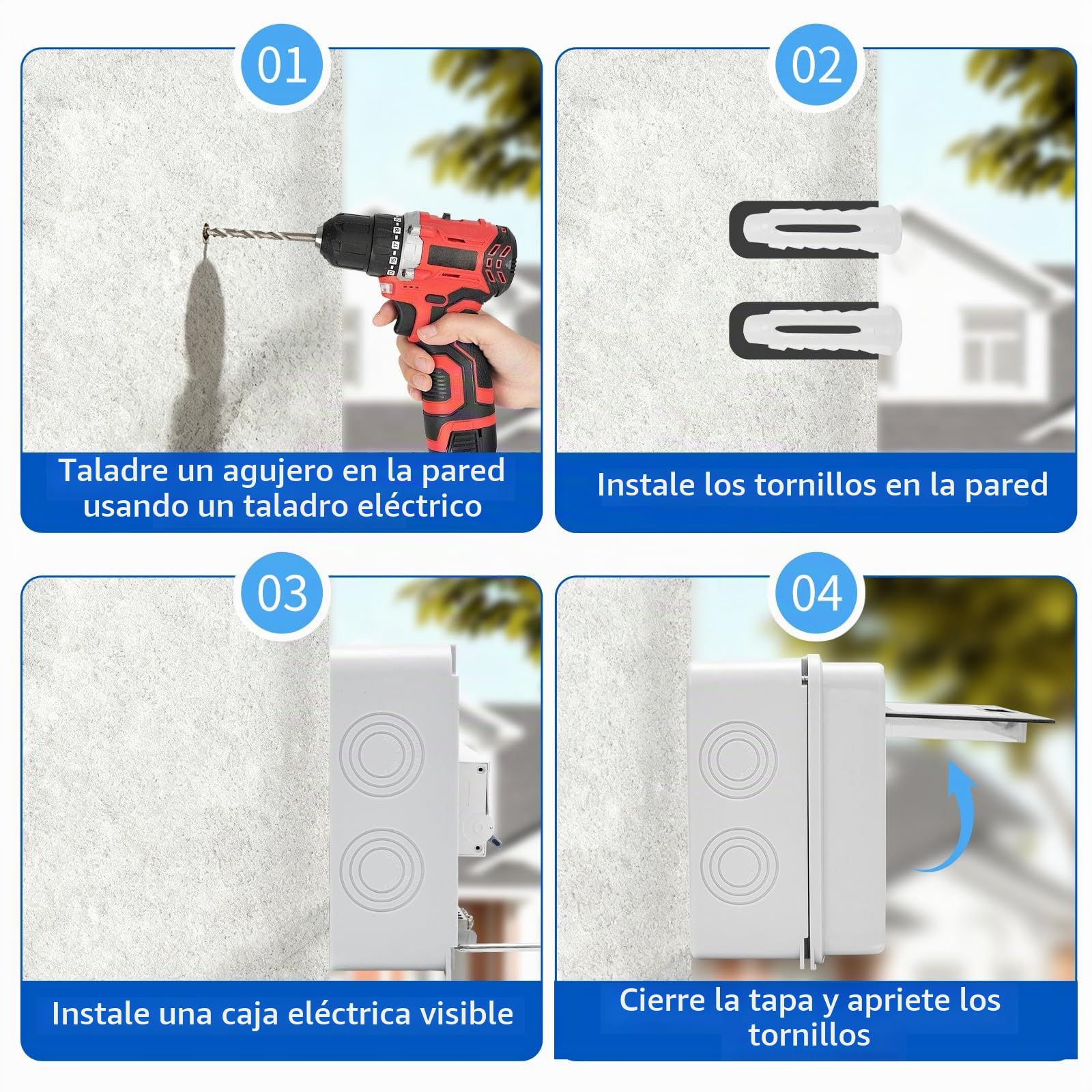 Cuadro Eléctrico IP65 de Superficie, 5 Módulos