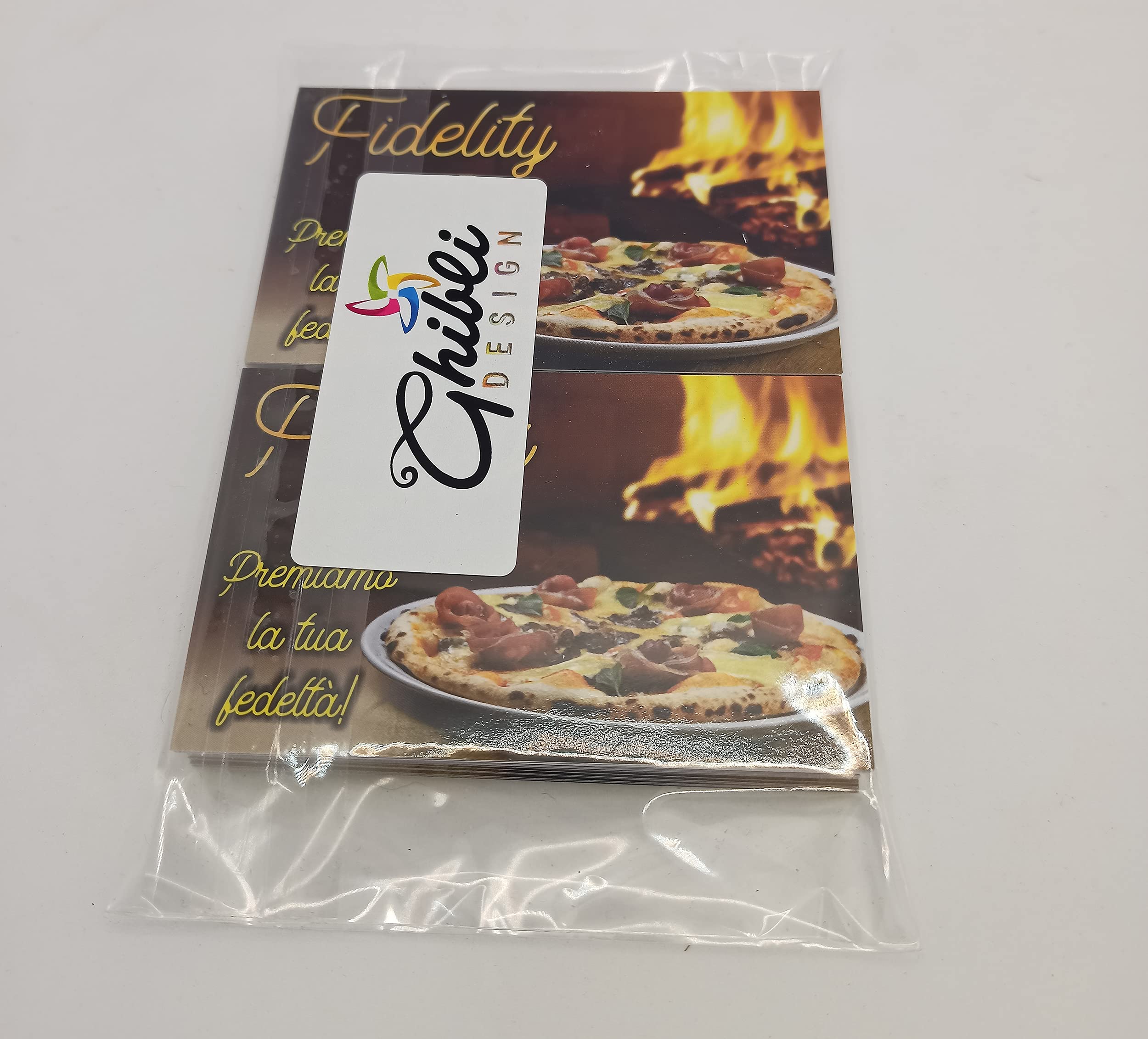 Tessere Fedeltà Per Pizzeria - 10 Caselle Con Bollini Pizza | Carta Punti Per Fidelizzare Clienti - Foto 8