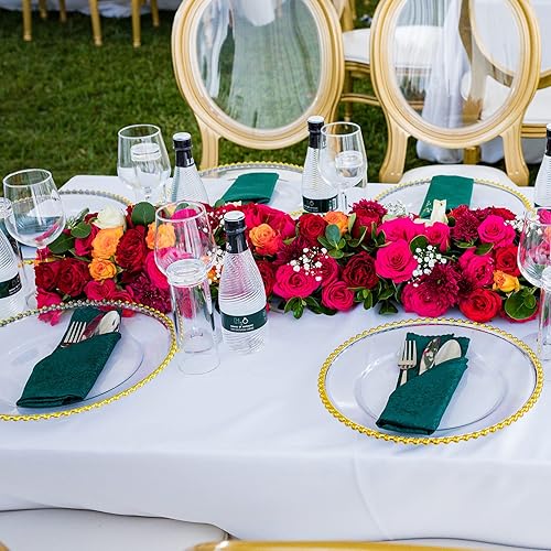 Miniatura 4 de 2 jarrones rectangulares de acrílico transparente moderno, 24 pulgadas de largo, centro de mesa rectangular floral de baja decoración, jarrón para