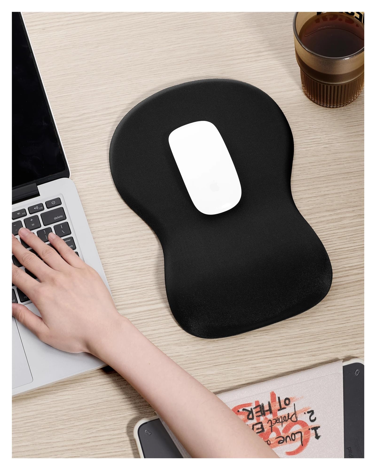 Tappetino Mouse Con Poggiapolsi Tappetino for mouse con supporto for poggiapolsi