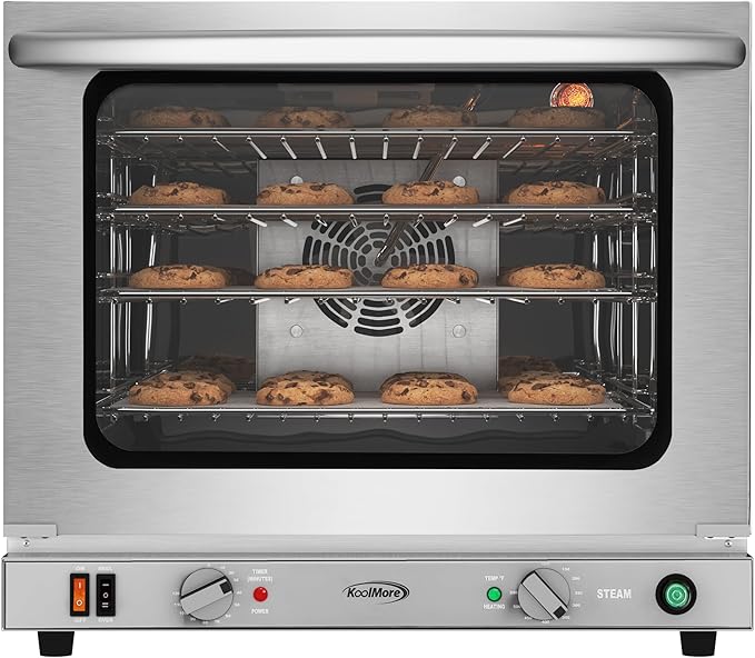 KoolMore 23 in. Commercial Countertop Convection Oven for Half-Size Pans