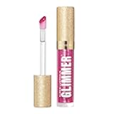 REVLON Super Lustrous Glimmer Gloss, Non-Sticky Lip Gloss, High-Shine Finish, Plant-Based Glitter, 009 Razz Beamy, 0.13 fl oz