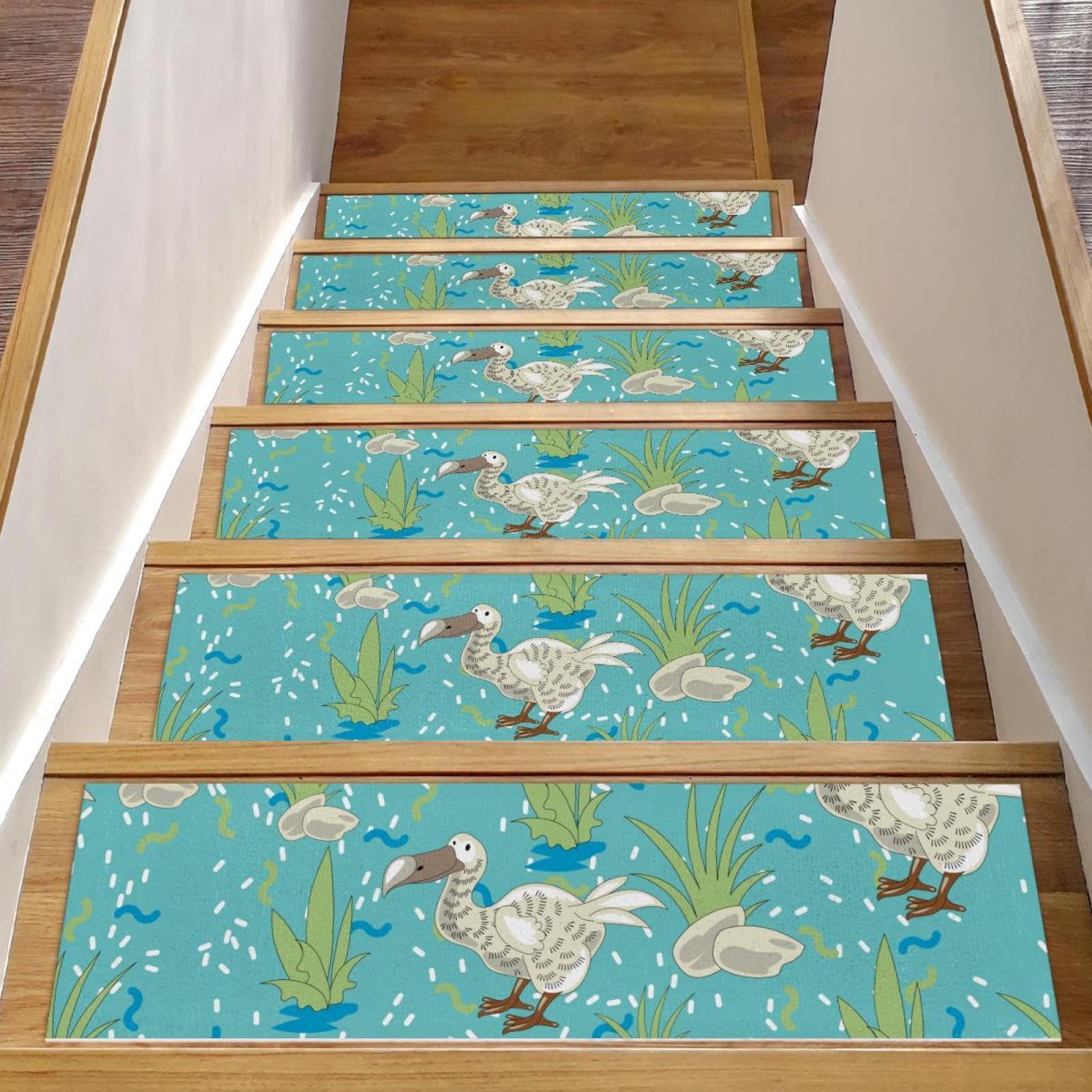 Alfombras para escaleras para niños y perros Dodo Bird pack de 15 piezas