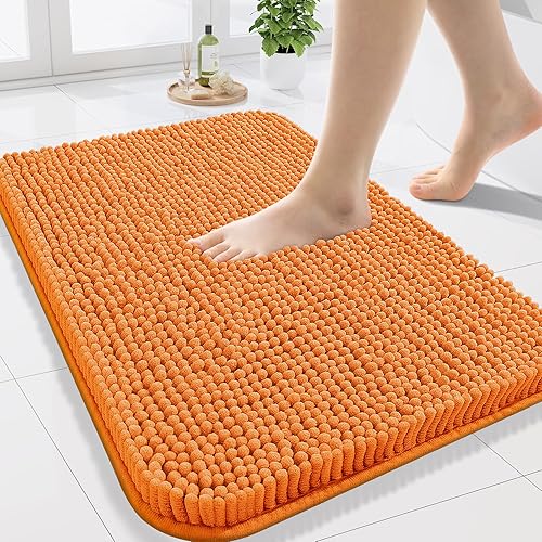 Miniatura 43 de Arotive Alfombras de Baño 30x20, Alfombras de Baño de Chenilla Shaggy Extra Suaves y Absorbentes, Lavables a Máquina con Respaldo de Goma