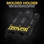 LEXIVON Impact Grade Socket Adapter Set, 3" Extension Bit with Holder | 3-Piece 1/4", 3/8", and 1/2" Drive, Adapt Your Power Drill to High Torque Impact Wrench (LX-101)