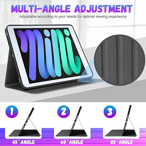 Miniatura 3 de Funda para Apple iPad Mini 54321, para iPad Mini 54321 Generación para niños, lindo folio de dibujos animados para mujeres, niñas, adolescentes,