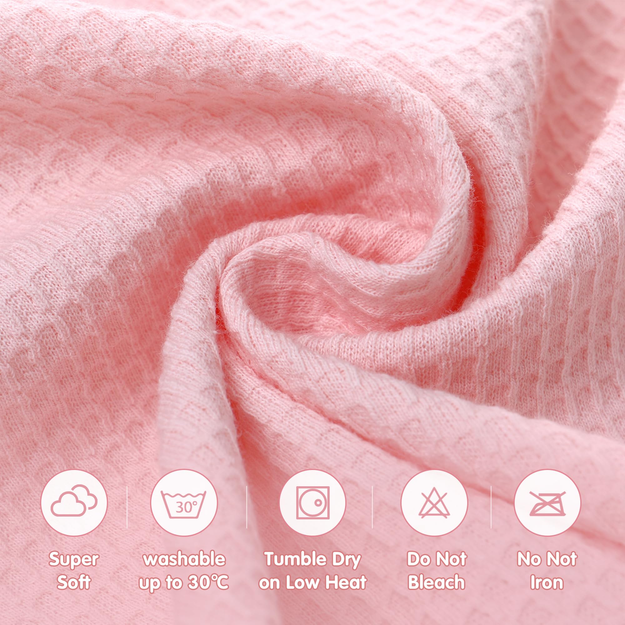 Coperta per ovetto, passeggino, 90 x 90 cm, in tessuto a nido d'ape, universale, per seggiolino auto