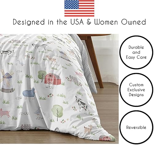 Vista 32 de Sweet Jojo Designs Juego de edredón individual de 2 piezas (vaquero occidental) para niños, ropa de cama para niños, ropa de cama en una bolsa