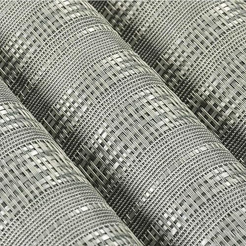 Miniatura 50 de AHHFSMEI Juego de 6 manteles individuales para mesa de comedor, manteles individuales de vinilo tejido de plástico, antideslizantes, aislamiento