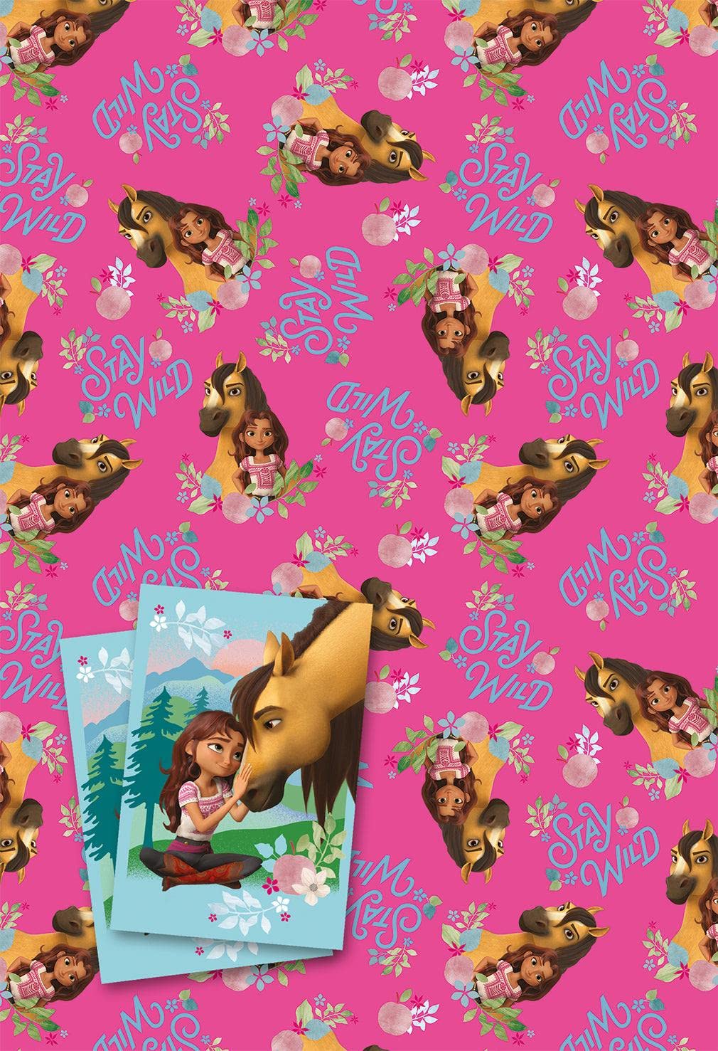 Spirit Wrapping Paper 6 Sheets 6 Tags Sheet Size 70cmx50cm Official Product Responsibly Resourced