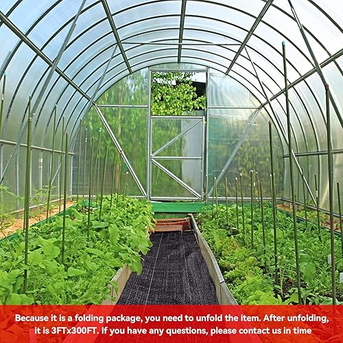 Miniatura 3 de Tela resistente para paisajismo, 3 x 300 pies, barrera contra malezas, cubierta para el suelo para el jardín, tela para controlar las malezas, tela