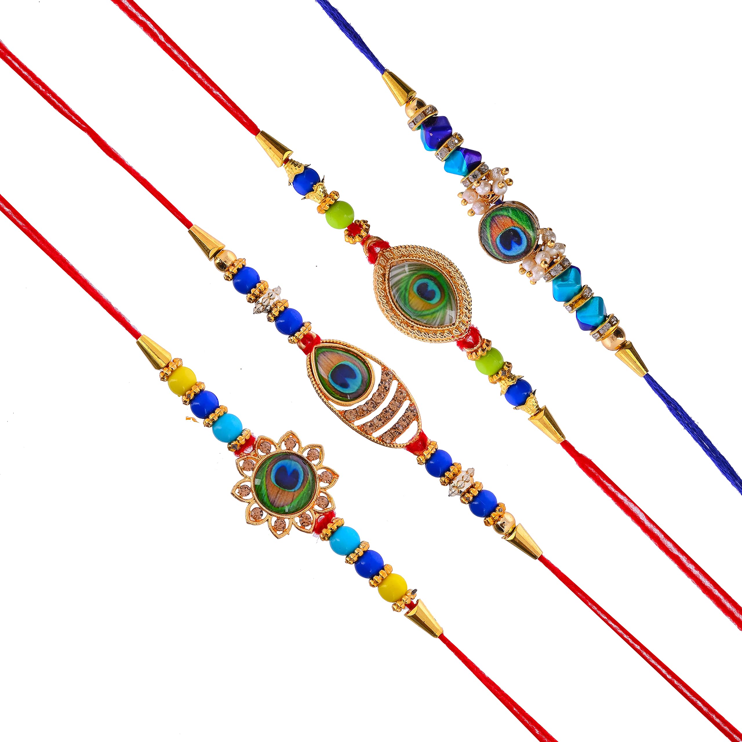 perpetual Rakhi for Brother and Bhabhi Eco Friendly Traditional Rakhi Bracelet for Bhai and Rakhi for Brothers Set of 4 with MDF Wooden Cutout (B0D53TCSVX) Amazon Price History, Amazon Price Tracker