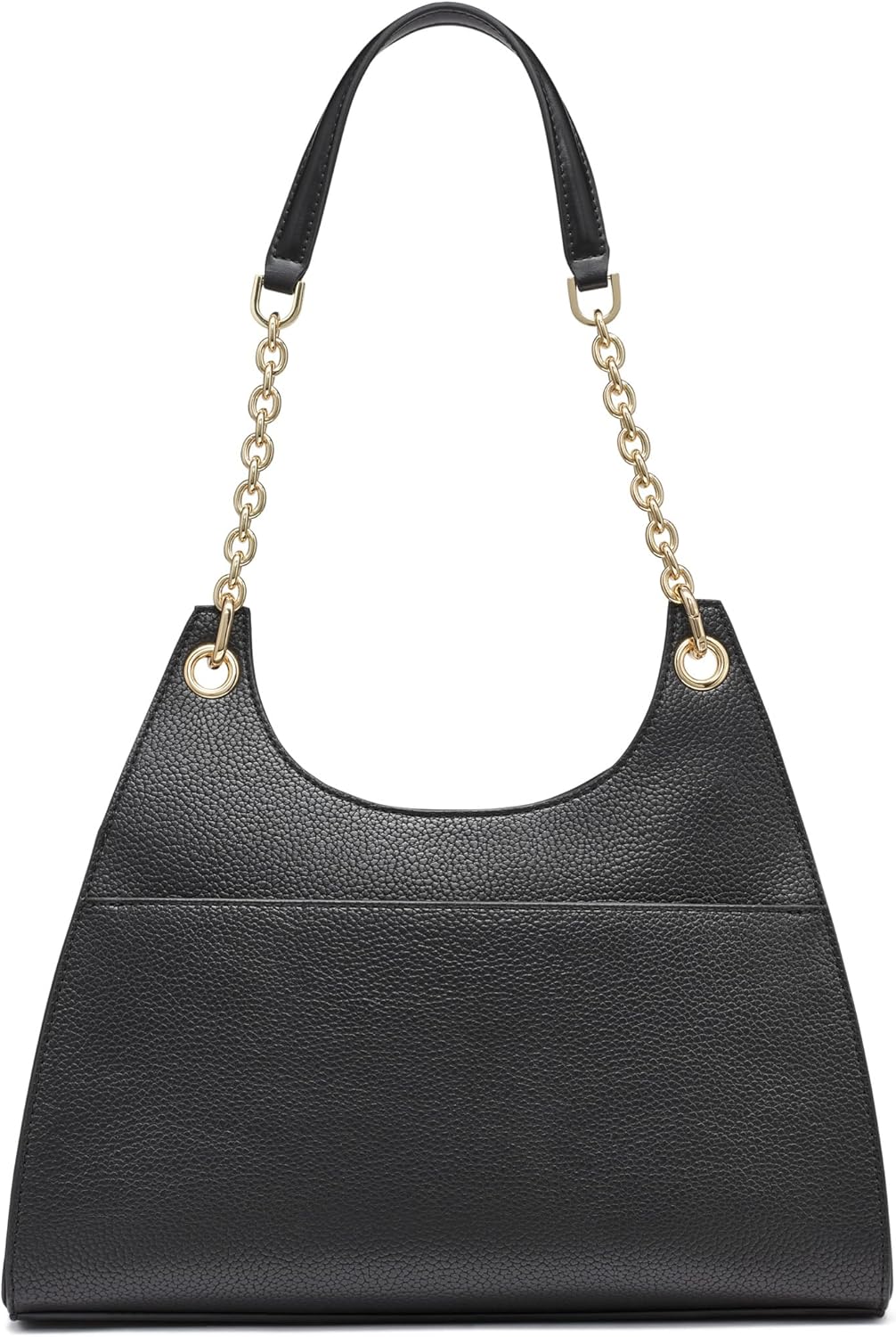 H HALSTON Womens Janis Signature Logo Top Zip Hobo - Image 3