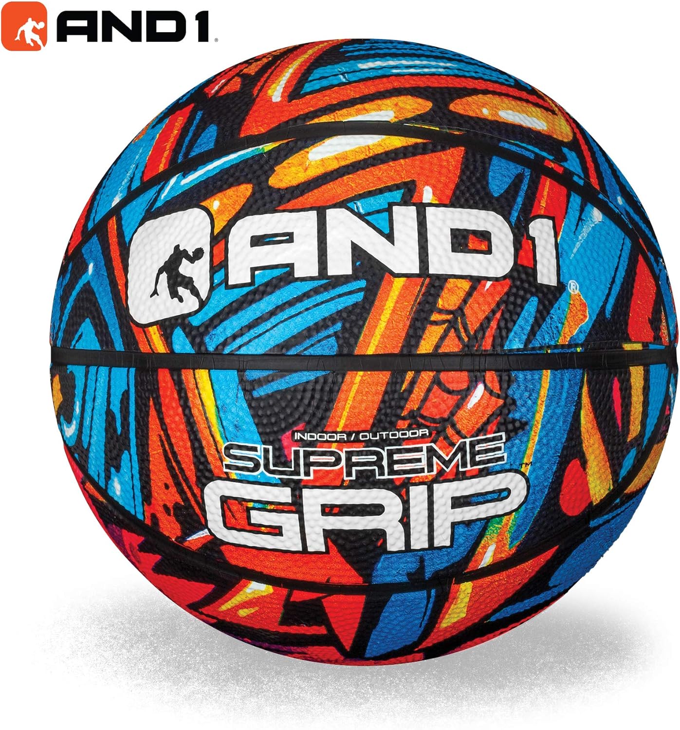 AND1 Mini Basketball 3 Pack Set for Kids (Deflated w/Pump Included): - Size 3 7-Inch Premium Youth Size Basketballs, Easy to Grip, Made for Indoors and Outdoors: Sports & Outdoors