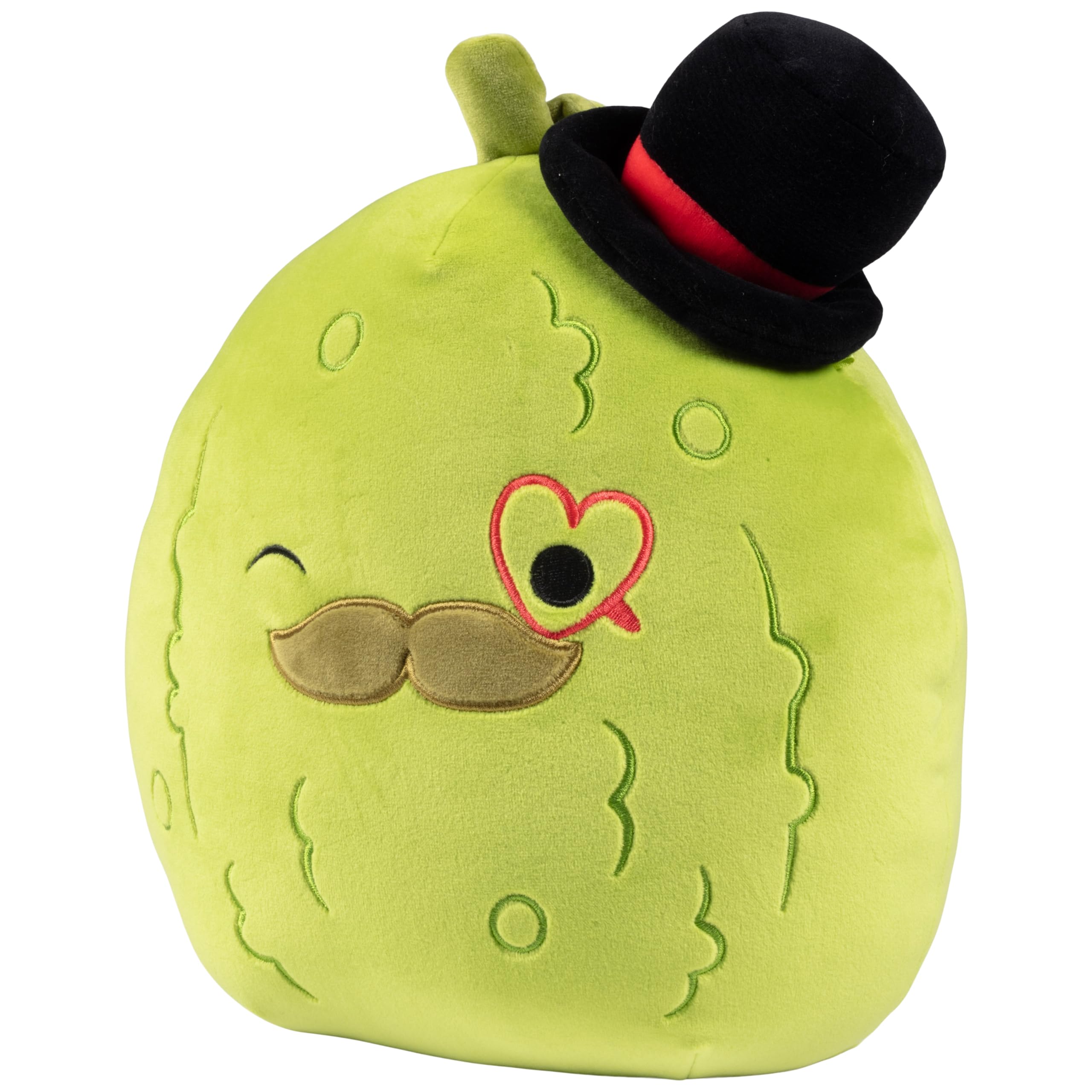 Squishmallows Original 10-Inch Charles The Fancy Pickle - Official Jazwares Plush - Collectible Soft Squishy Stuffed Animal Toy - Add to Your Squad - Gift for Kids, Girls & Boys