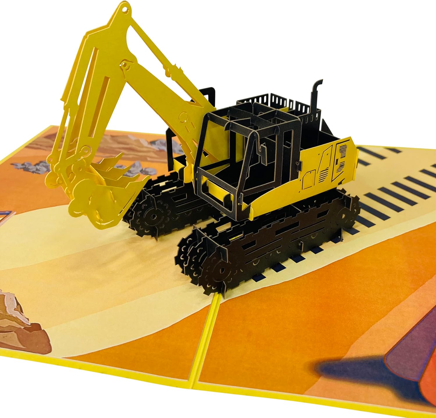 Digger Pop Up Card by DEVINE Popup Cards w/envelope (8"x6