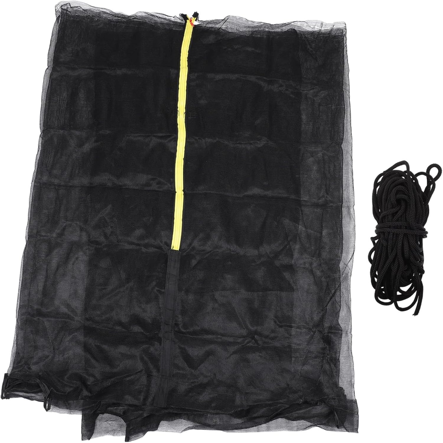Safety Net for Trampoline Lightweight Plastic Netting Fence Protection Guard Fits Trampolines with Fiber Rods Design