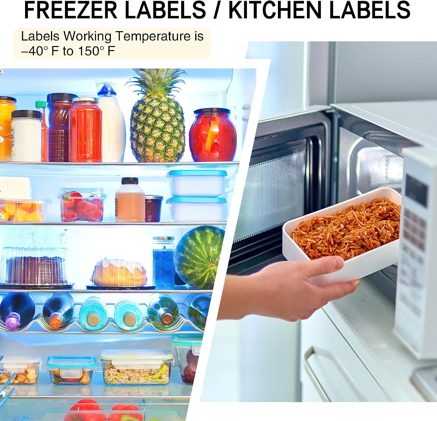 L LIKED Dissolvable Food Labels - 25 Custom Stickers, 8.5" x 11" Printable Labels for Inkjet Printers, 25 Sheets