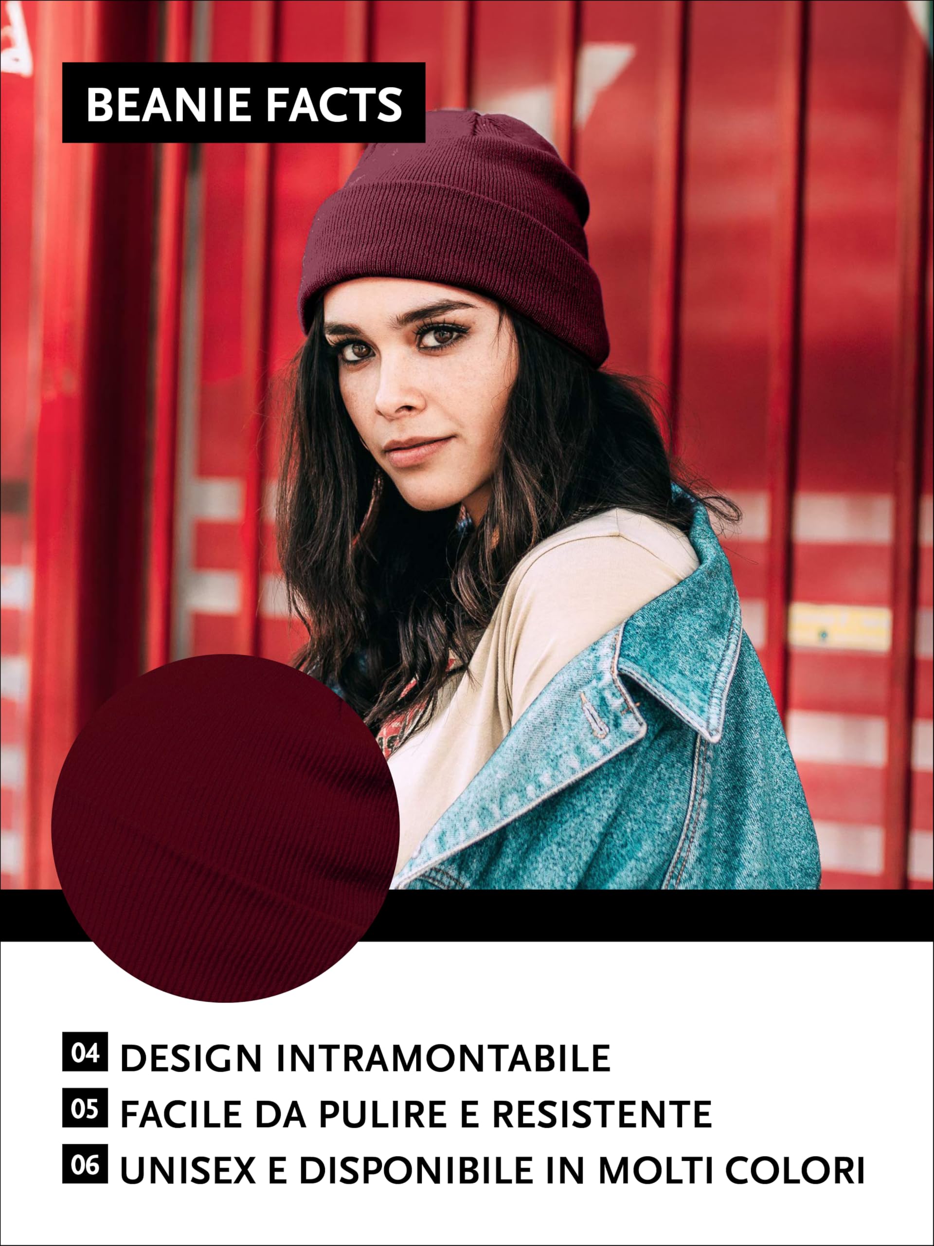 DonDon Berretto Uomo Berretto Donna Beretto Invernale Beanie Design Classico