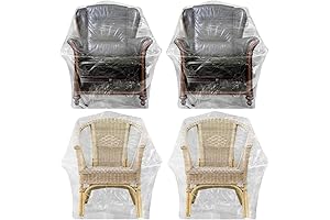 Abbylike Clear Patio Chair Covers for Outdoor Protection