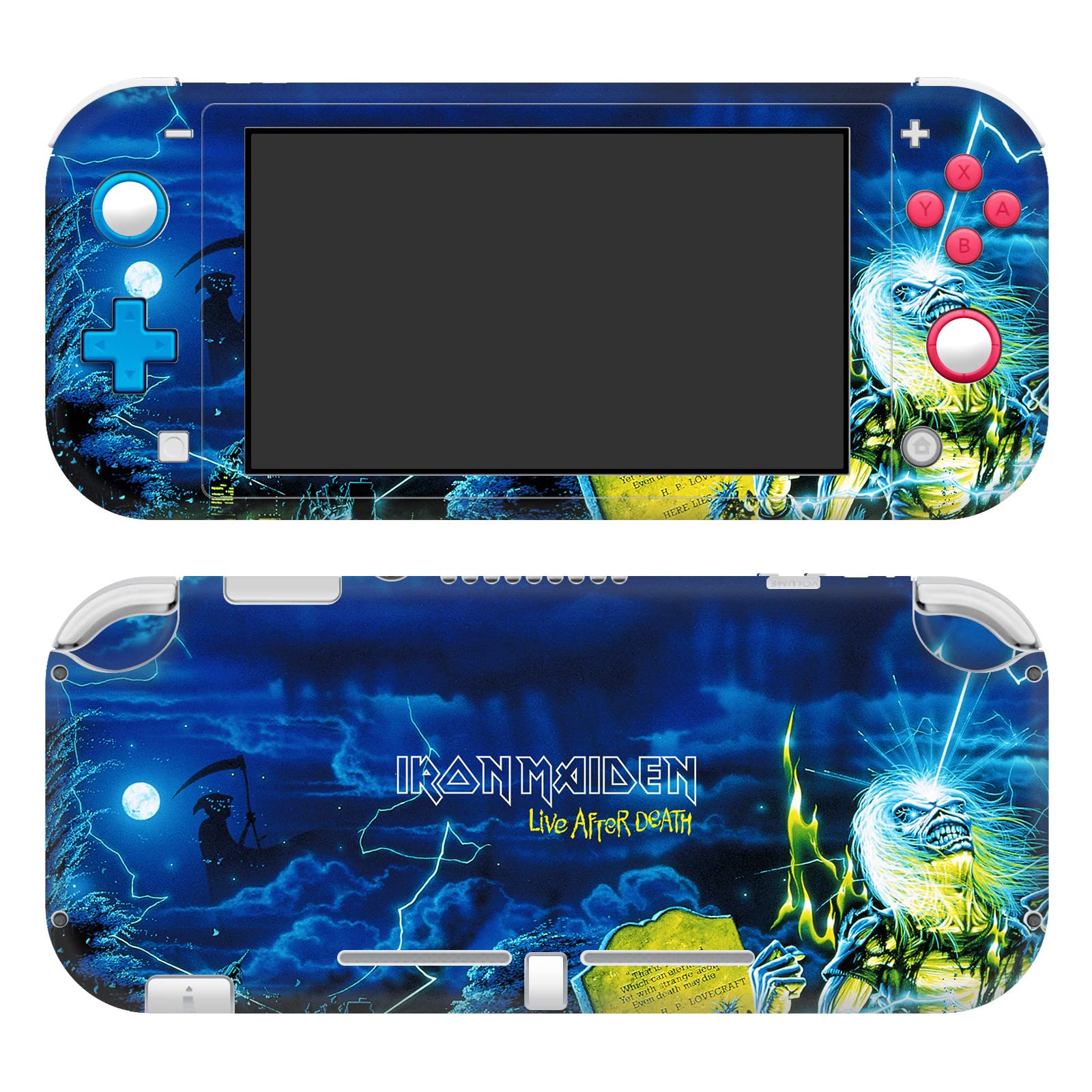 Vinyle Autocollant Iron Maiden pour masquer rayures sur Switch Lite - 6