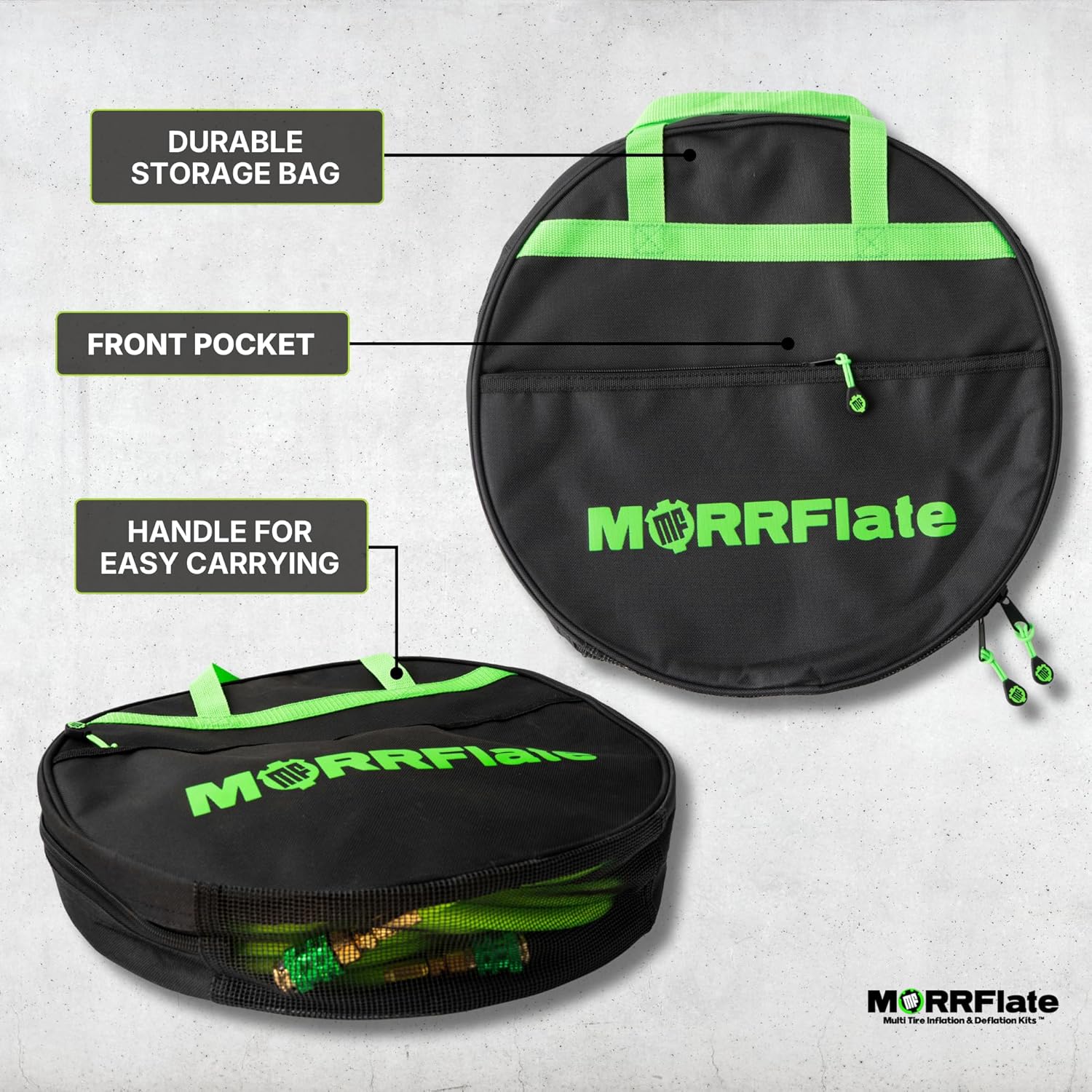 MORRFlate Mega Quad Tire Inflator Hose Kit - Fits Up to 200" Wheelbase, 4 Tire System - High-Flow, Heavy-Duty Off-Road Inflation for Jeeps, SUVs & RVs - Fast, Durable & Portable (Hose Kit Only)