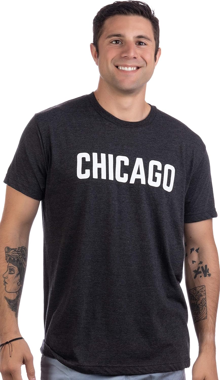 Chicago | Classic Retro City Illinois IL Lake Michigan Midwest Pride Men Women T-Shirt - Image 3