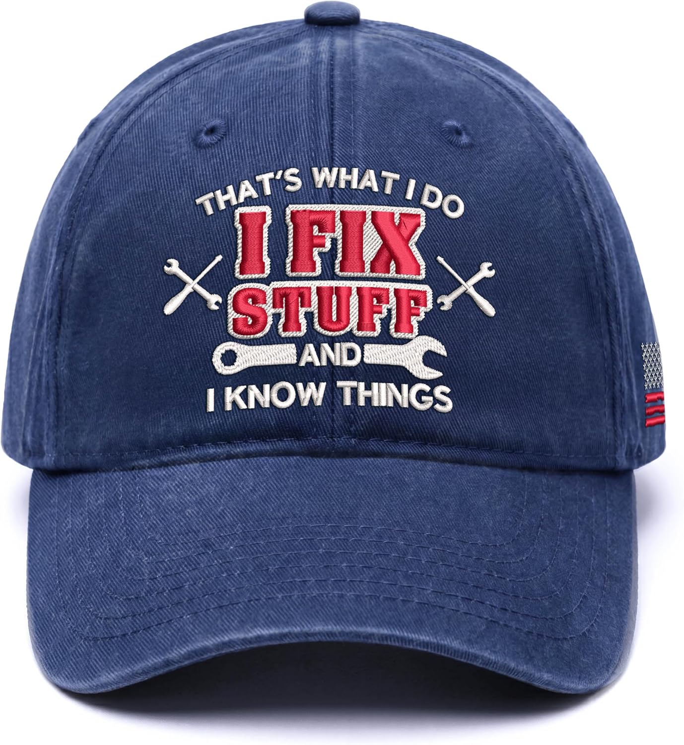 FLAGWIX Fathers Day Dad Gifts for Men, Birthday Gifts for Men Dad Husband from Daughter Son Wife - Embroidered Baseball Cap