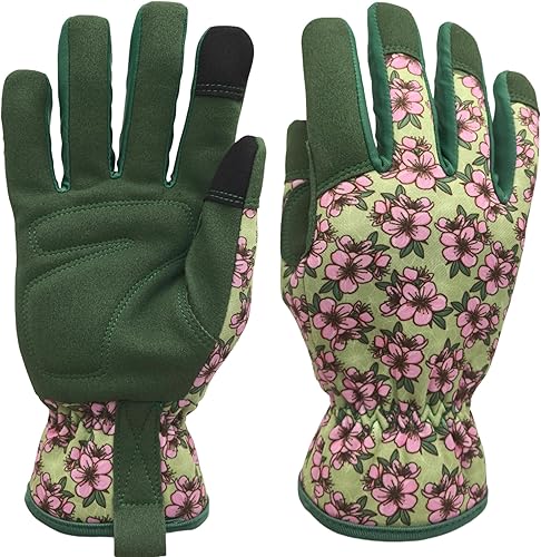 Miniatura 11 de Guantes de jardinería a prueba de espinas y resistentes a pinchazos con agarre, guante de jardín para mujer, regalos de cuero para trabajo en el 1