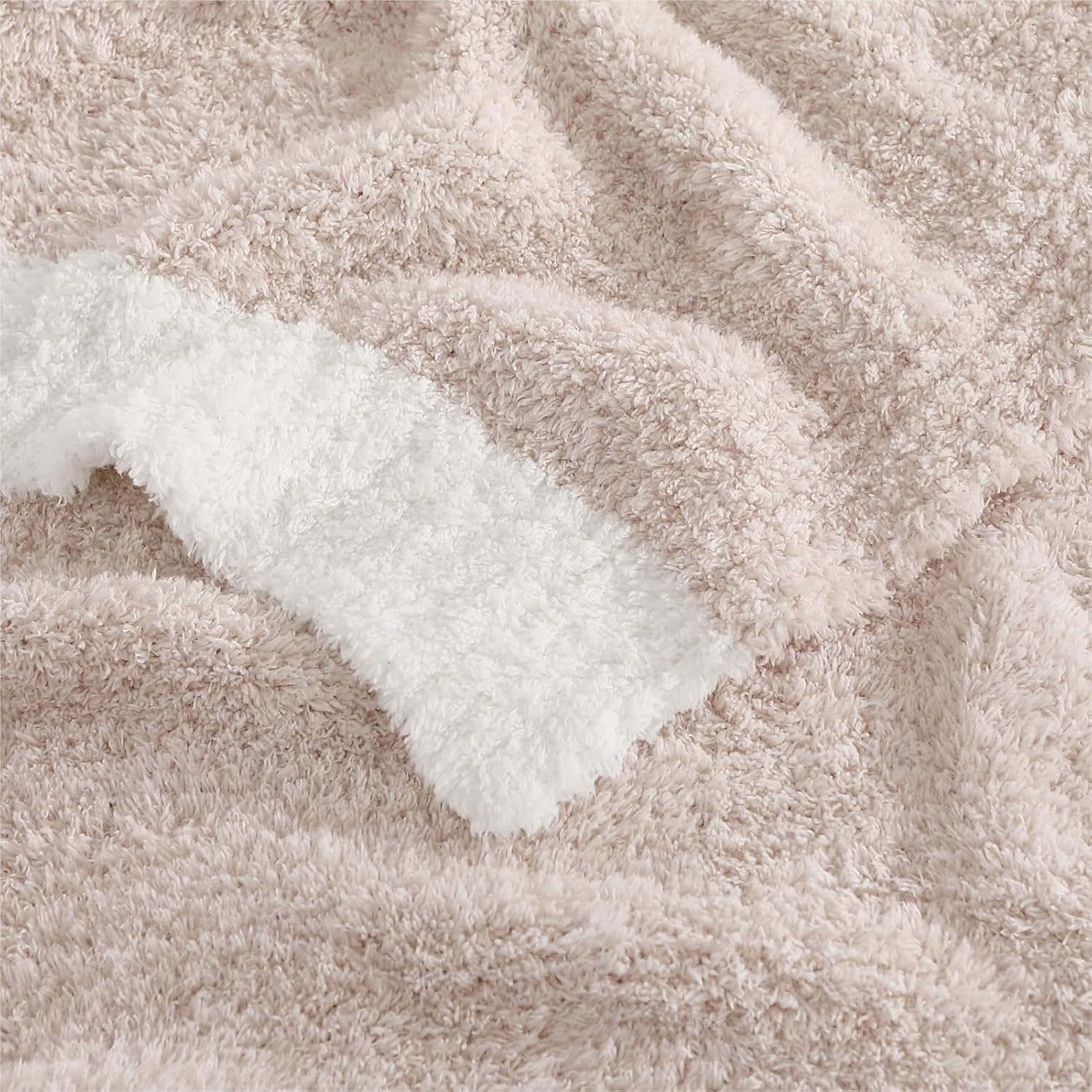 WRENSONGE Throw Blanket Cationic Dyeing Taupe Soft Cozy Fluffy Warm Hand Made Throw Blankets for Couch, Sofa, Chair, Bed, Camping, Picnic, Travel Lightweight Bed Blanket - 50"*60" - Image 8