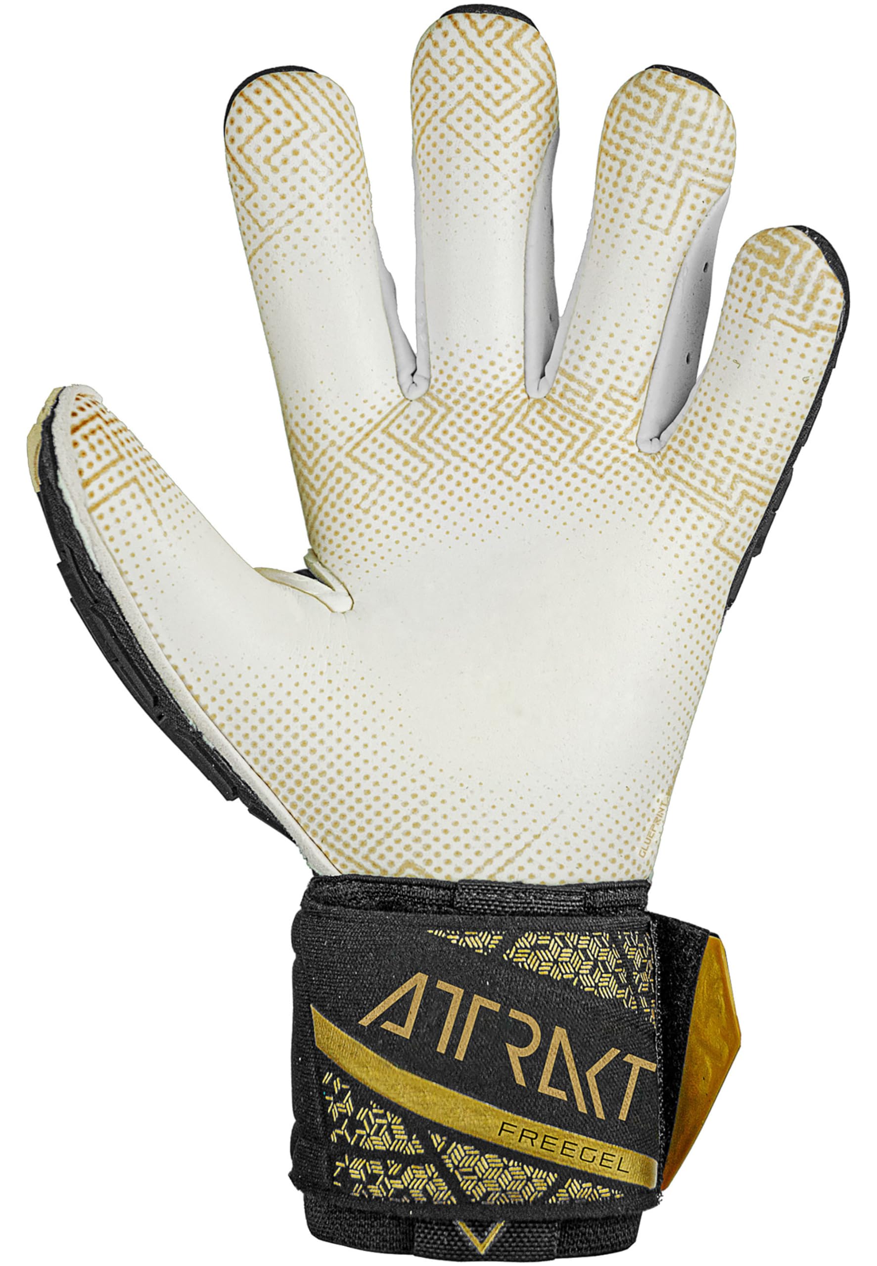 Reusch Attrakt Freegel Gold X Glueprint Finger Support - Guanti da Portiere Unisex Adulto