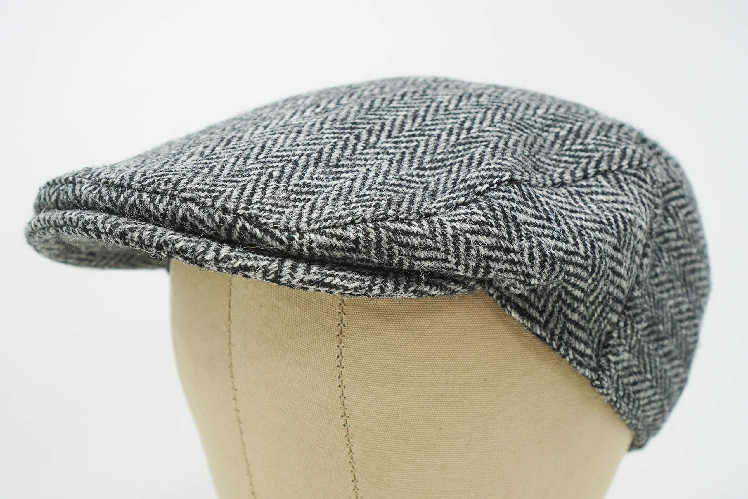 Borges & Scott Nevis Schirmmütze – Schiebermütze aus 100% handgewebter Wolle - Harris Tweed - wasserabweisend